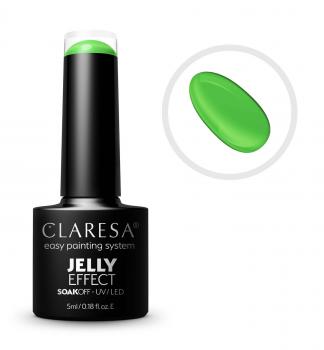 CLARESA SoakOFF UV/LED Gel JELLY EFFECT - Green, 5 ml